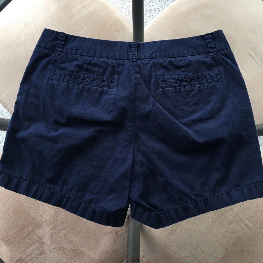 EUC J Crew Navy Chino Shorts Sz 6 - Picture 4 of 5